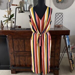 Lily Rose Colorful Striped jumpsuit.